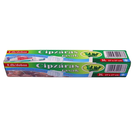 Cipzáras tasak 3 liter 8db/csomag